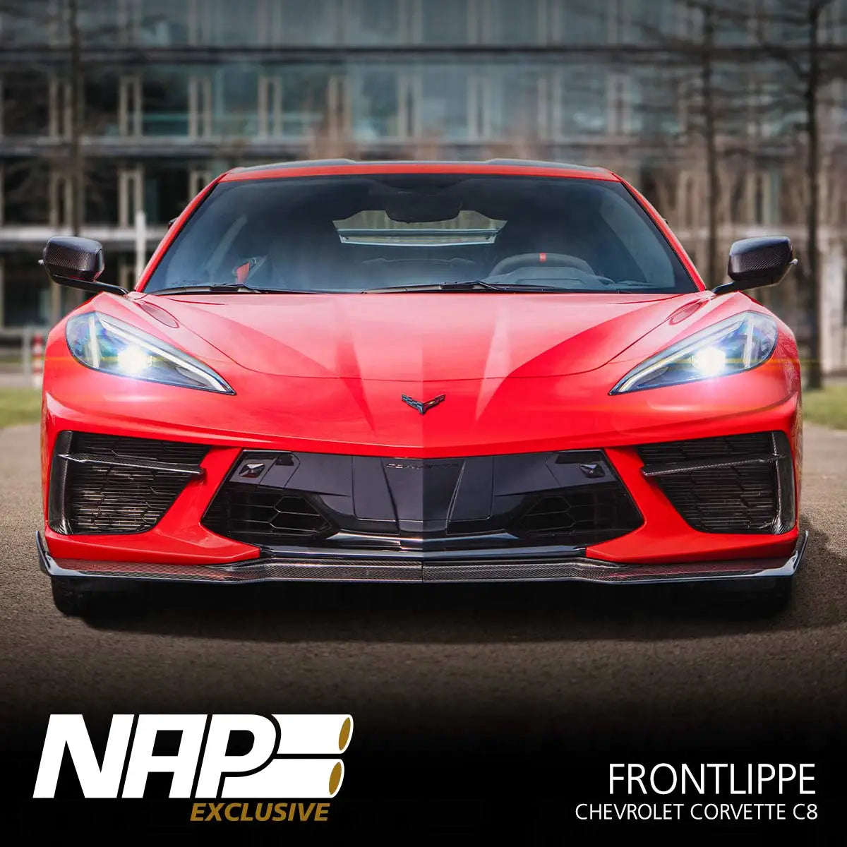 NAP Exclusive Chevrolet Corvette C8 Carbon Aero Kit Frontlippe