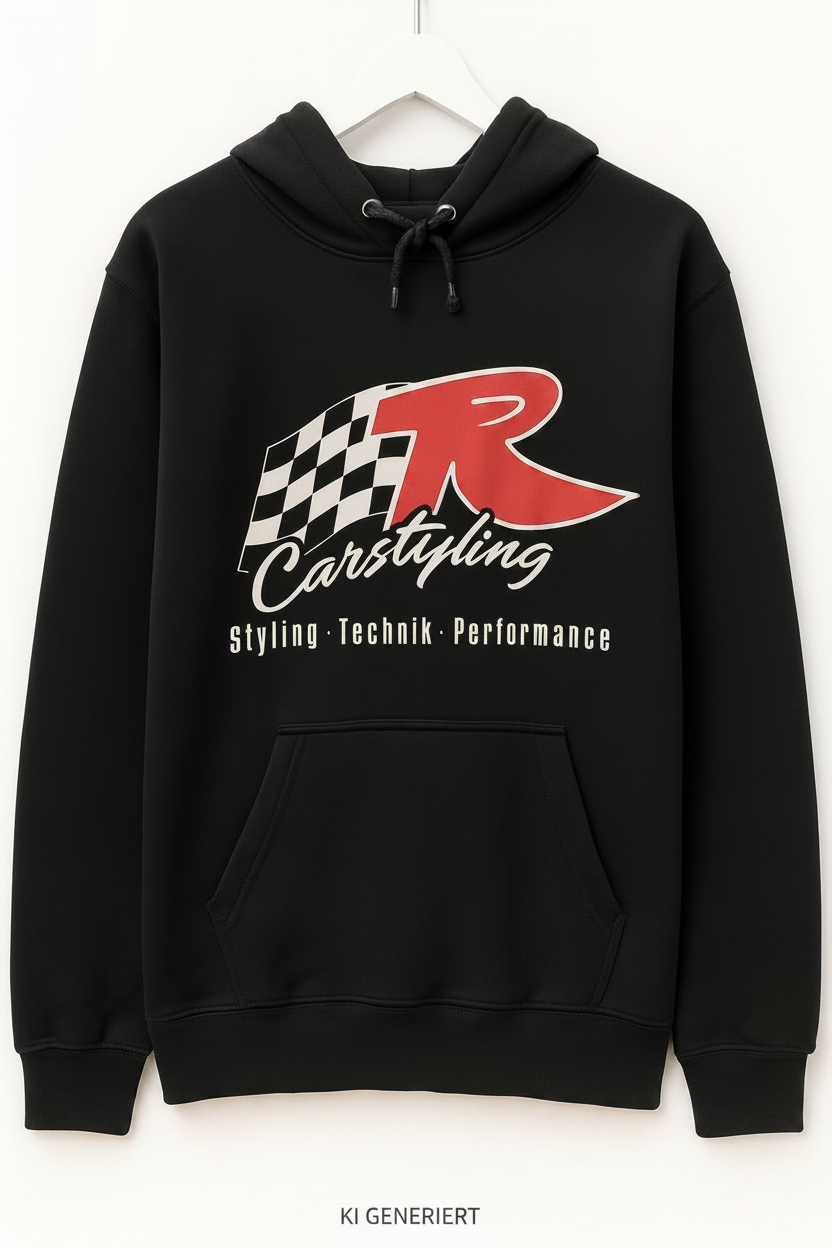 TR-Carstyling Schwarzer Hoodie "68 Camaro LS Twin Turbo"
