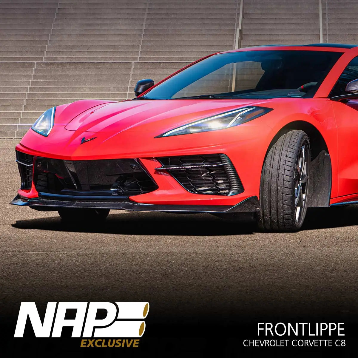 NAP Exclusive Chevrolet Corvette C8 Carbon Aero Kit Frontlippe