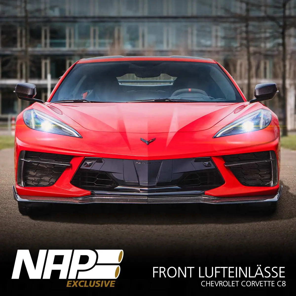 NAP Exclusive Chevrolet Corvette C8 Carbon Aero Kit Front Lufteinlässe