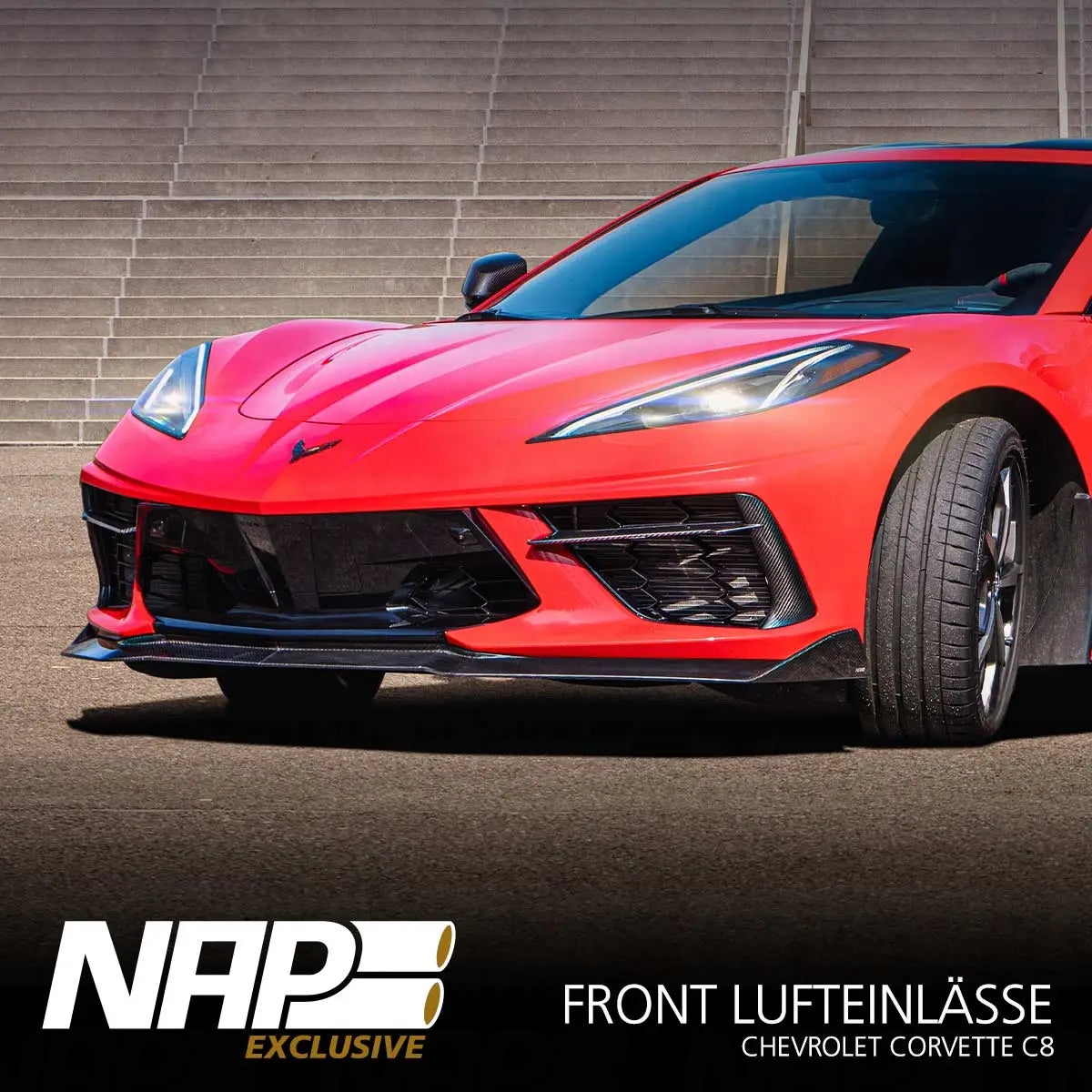 NAP Exclusive Chevrolet Corvette C8 Carbon Aero Kit Front Lufteinlässe