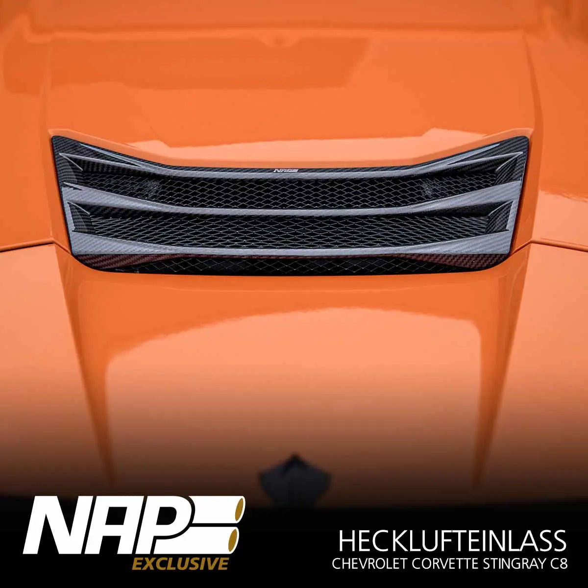 NAP Exclusive Chevrolet Corvette C8 Carbon Aero Kit Hecklufteinlass