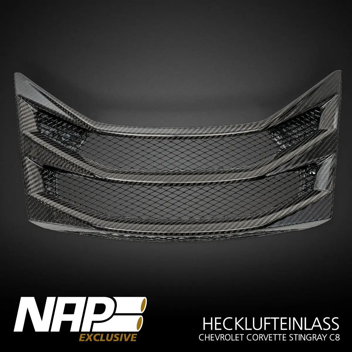 NAP Exclusive Chevrolet Corvette C8 Carbon Aero Kit Hecklufteinlass