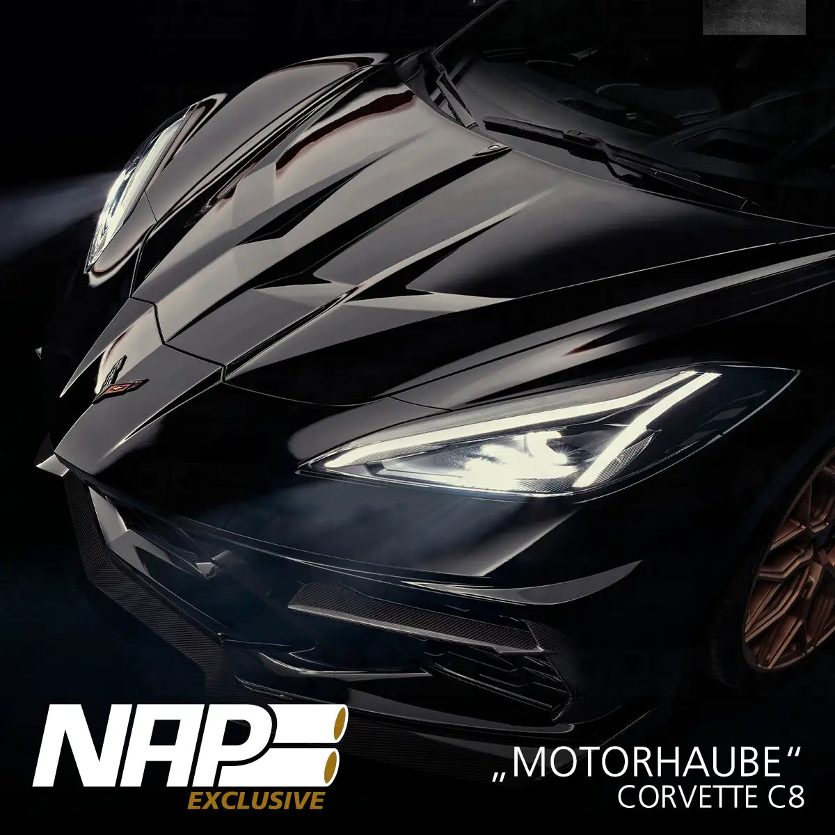 NAP Exclusive Corvette C8 Carbon/Basalt Aero Kit Motorhaube