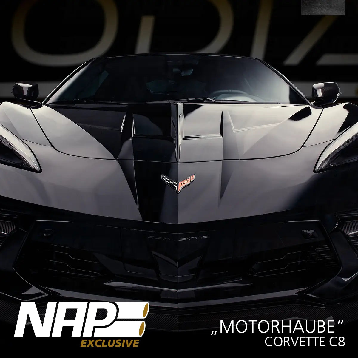 NAP Exclusive Corvette C8 Carbon/Basalt Aero Kit Motorhaube