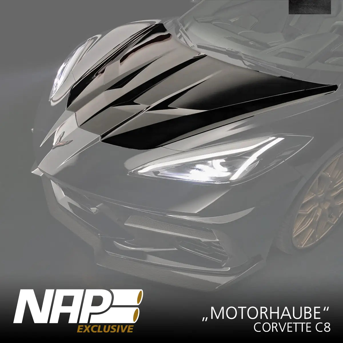 NAP Exclusive Corvette C8 Carbon/Basalt Aero Kit Motorhaube