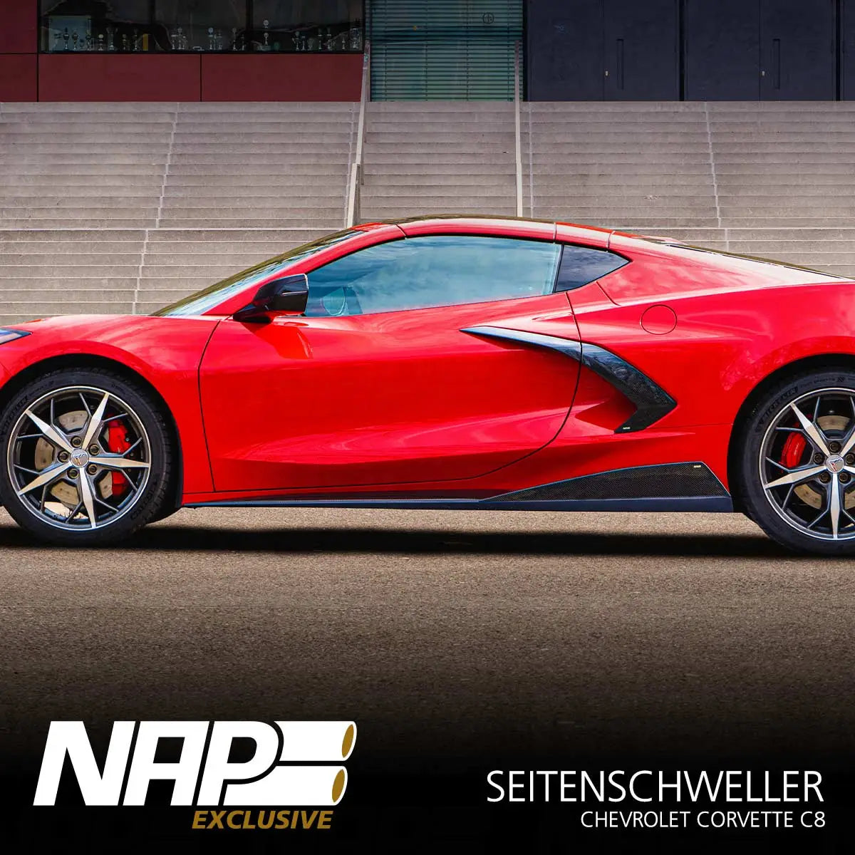 NAP Exclusive Chevrolet Corvette C8 Carbon Aero Kit Seitenschweller