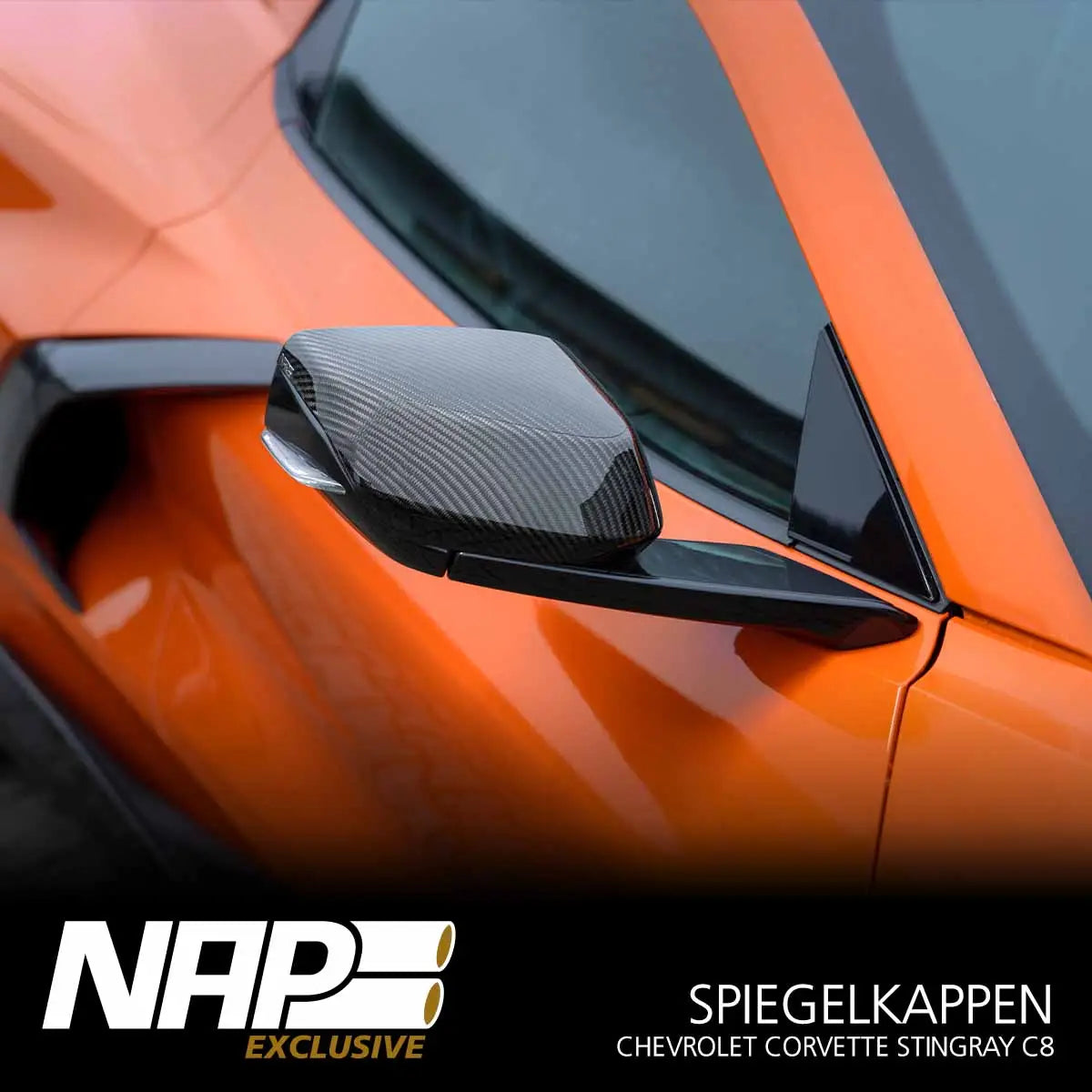 NAP Exclusive Chevrolet Corvette C8 Carbon Aero Kit Spiegelkappen