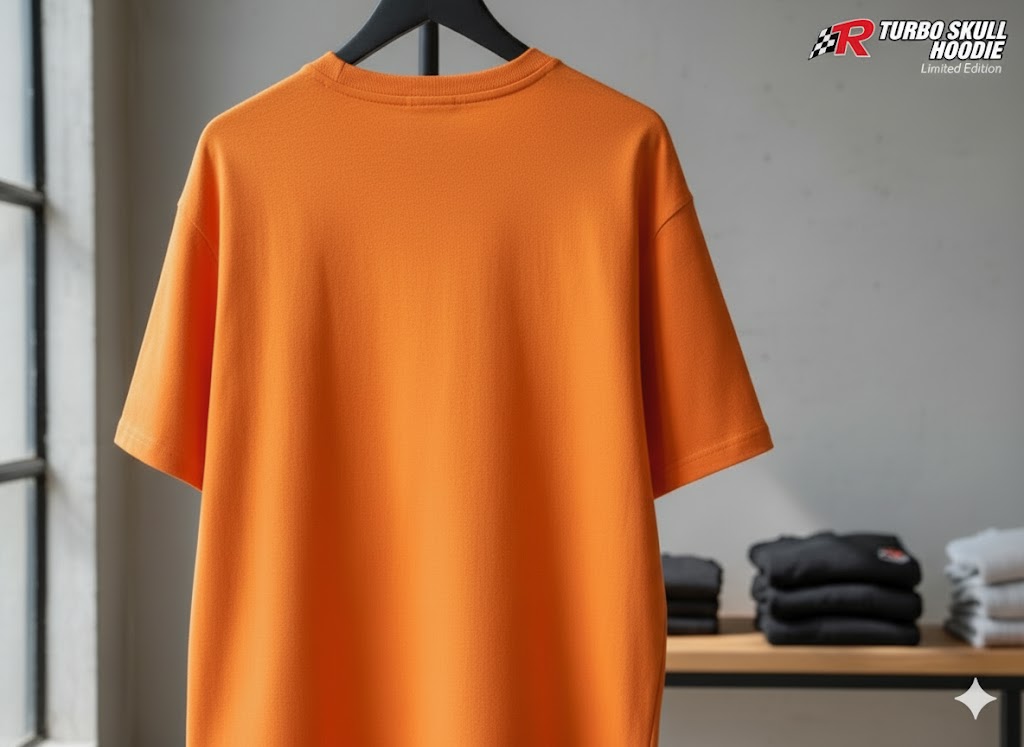 Turbo Skull T-Shirt – Kurzarm, Orange