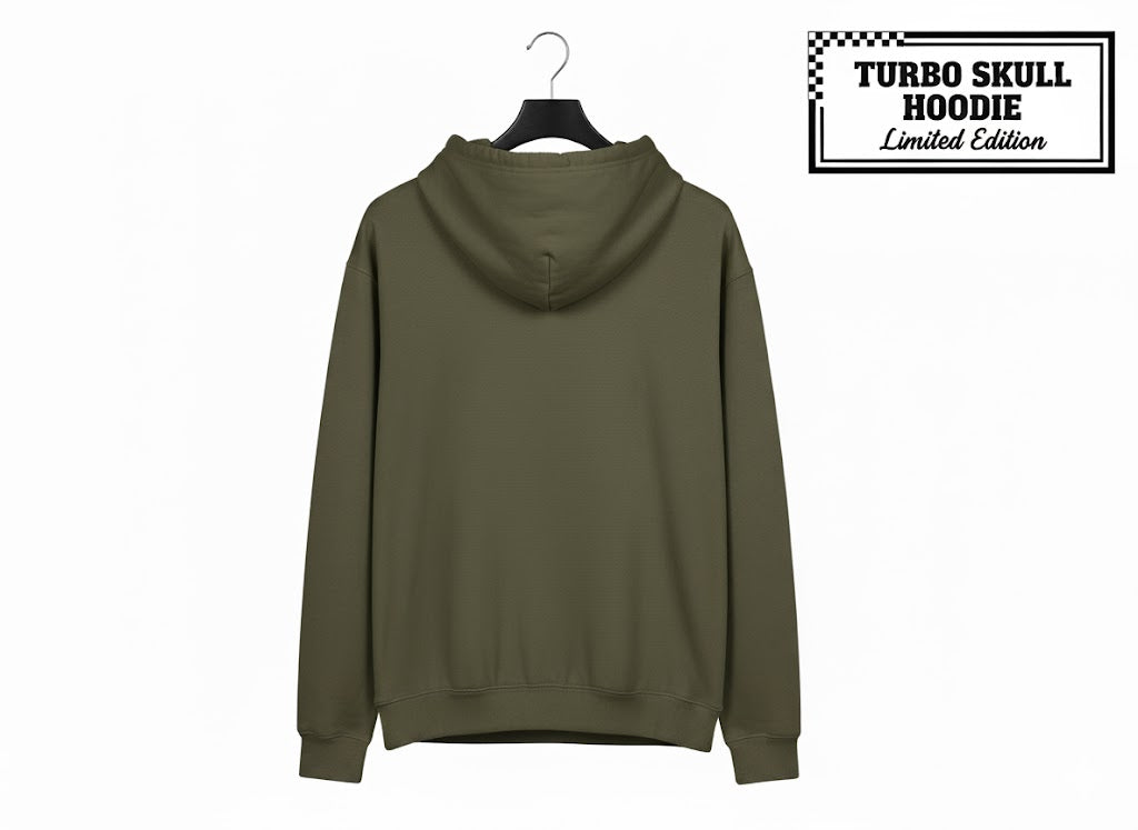 Tuning Skull Hoodie – Olive